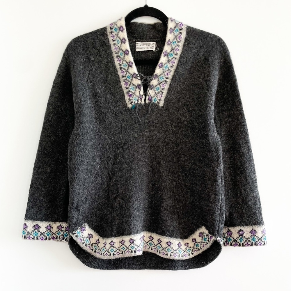 Handmade 100% Alpaca Wool Sweater